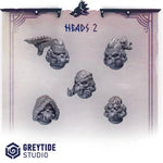3d Printed Heads x10 by Greytide Studio by Last Hope Miniatures
