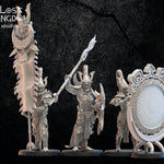 3d Printed Dark Elves Command Squad by Lost Kingdom Miniatures