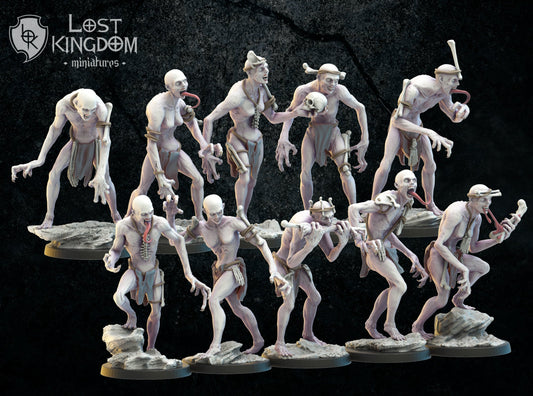 3d Printed Ghul Unit x10 by Lost Kingdom Miniatures