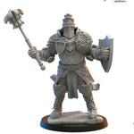 3d Printed Sir Bors On Foot by Lost Kingdom Miniatures