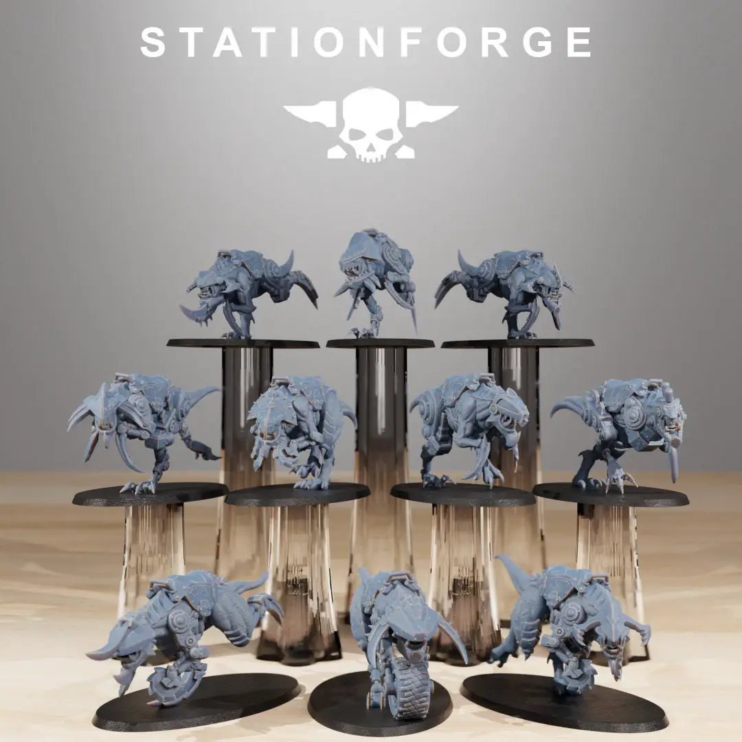 3D Printed Orkaz Beast Riders x10 by StationForge Miniatures by Last Hope Miniatures