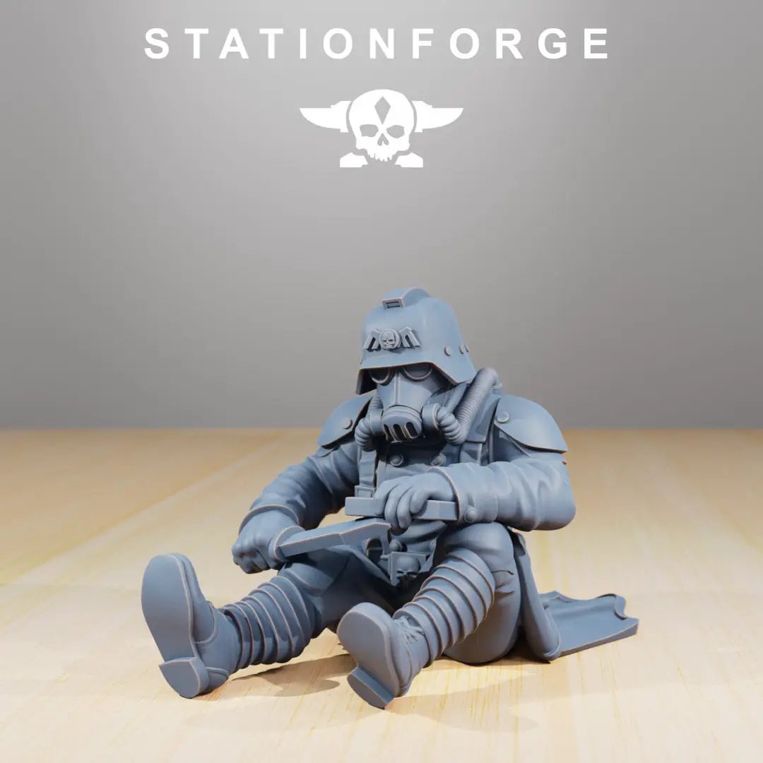 3D Printed GrimGuard Comrades by StationForge Miniatures by Last Hope Miniatures