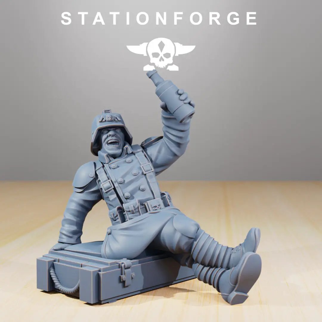 3D Printed GrimGuard Comrades by StationForge Miniatures by Last Hope Miniatures