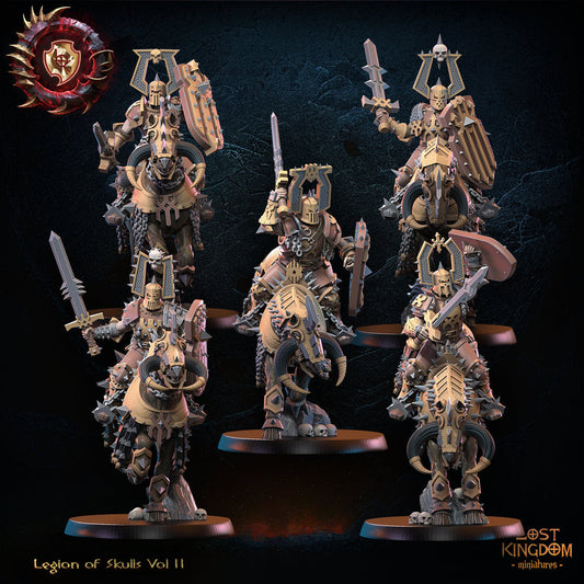 3D Printed Skull Collector Knights x5 by Lost Kingdom Miniatures