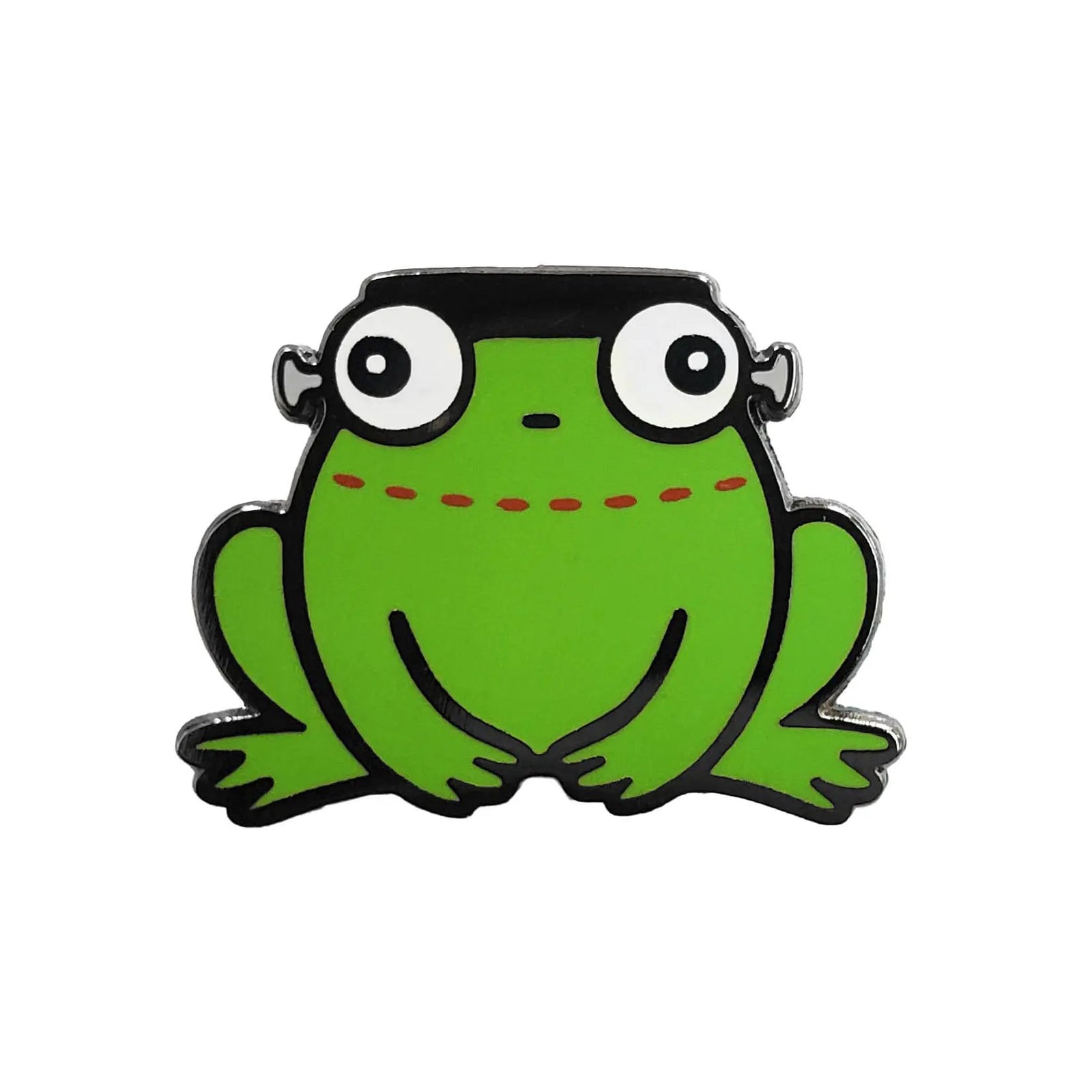 Kolorspun Frankenstein Frog golf ball marker, colorful novelty golf accessory with a frog design for marking golf balls.