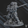 3d Printed Templar Space Knight by DakkaDakka Miniatures by Last Hope Miniatures