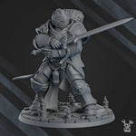 3d Printed Templar Space Knight by DakkaDakka Miniatures by Last Hope Miniatures