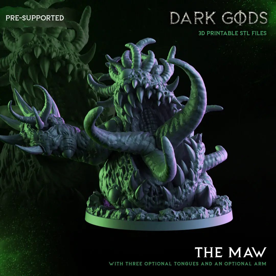 3D Printed Plague Maws by Dark Gods Miniatures by Last Hope Miniatures