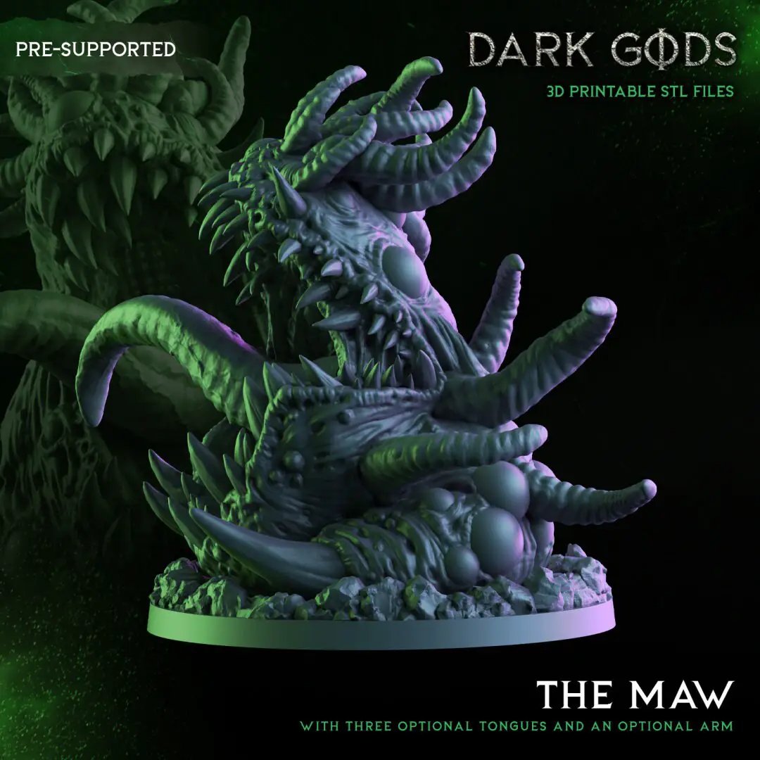 3D Printed Plague Maws by Dark Gods Miniatures by Last Hope Miniatures