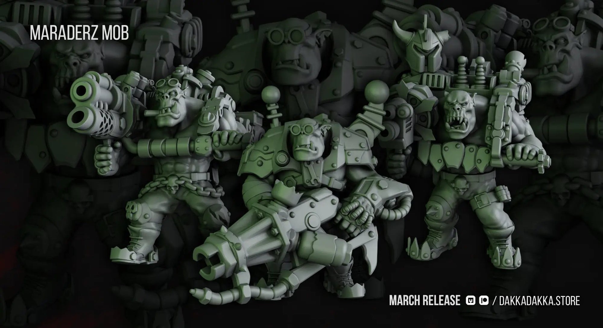 3d Printed Ork Maradaz x5 by DakkaDakka Miniatures by Last Hope Miniatures
