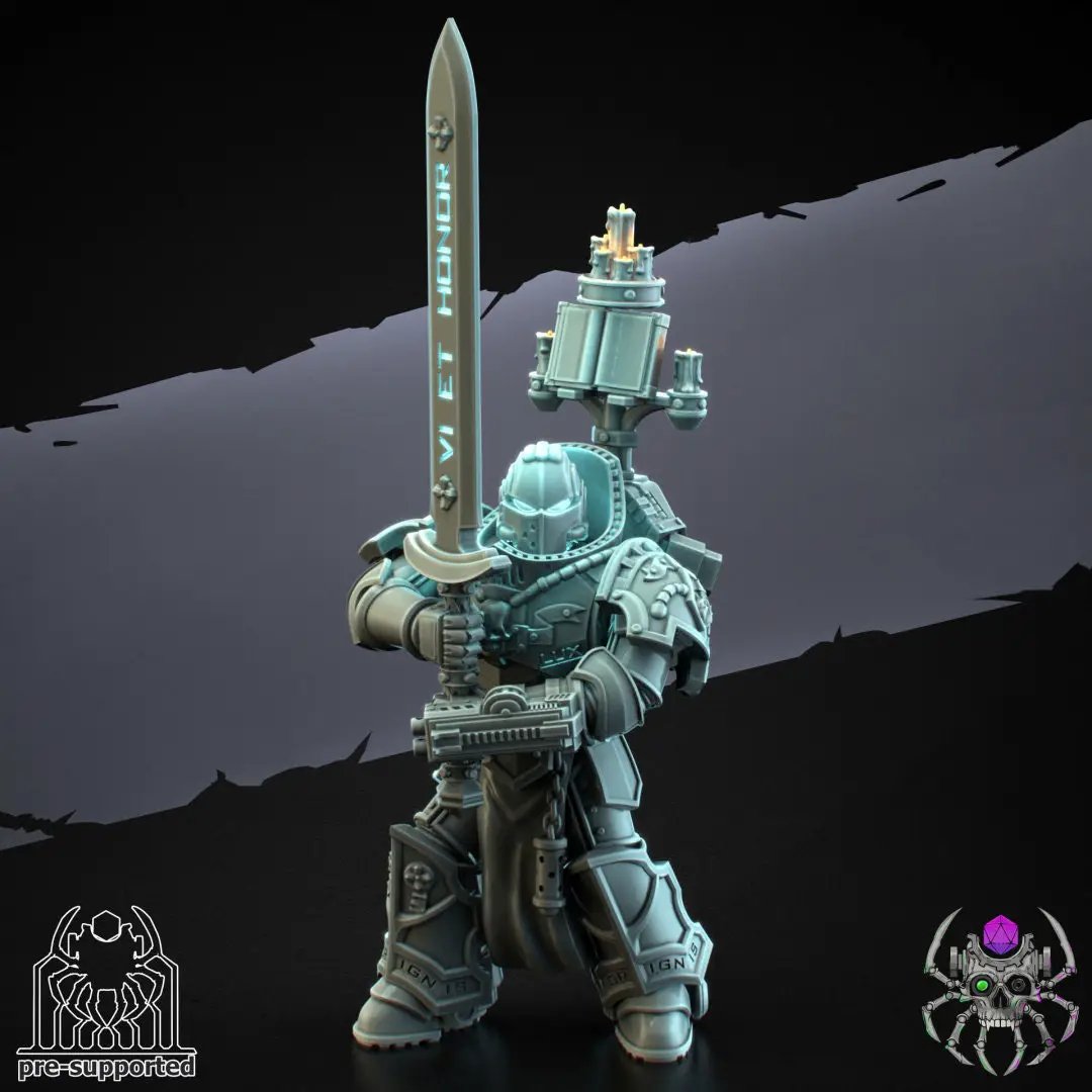3D Printed Demon Hunters Battle Squad by EightLegsMiniatures by Last Hope Miniatures