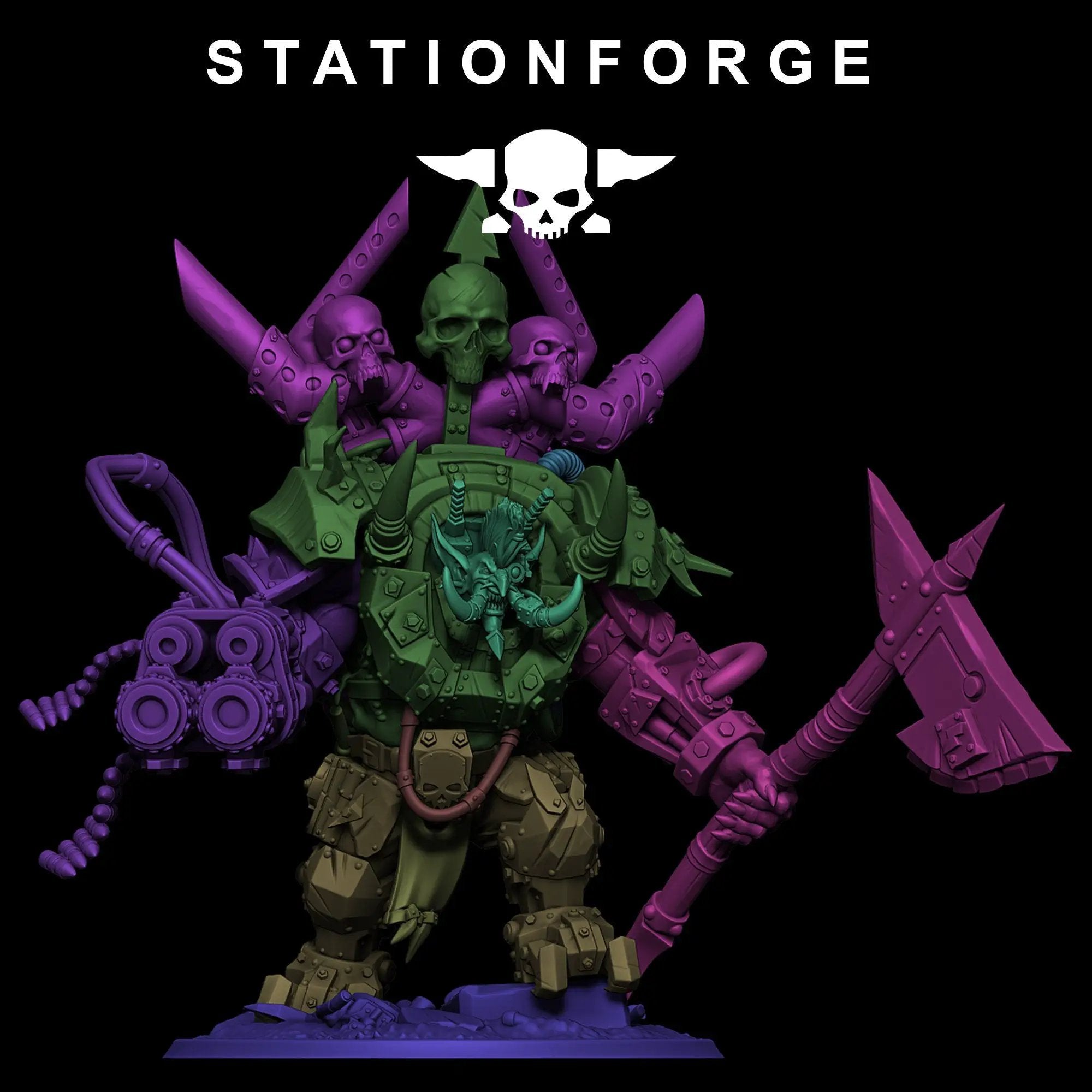 3d Printed Ork Troll Boss by StationForge Miniatures by Last Hope Miniatures