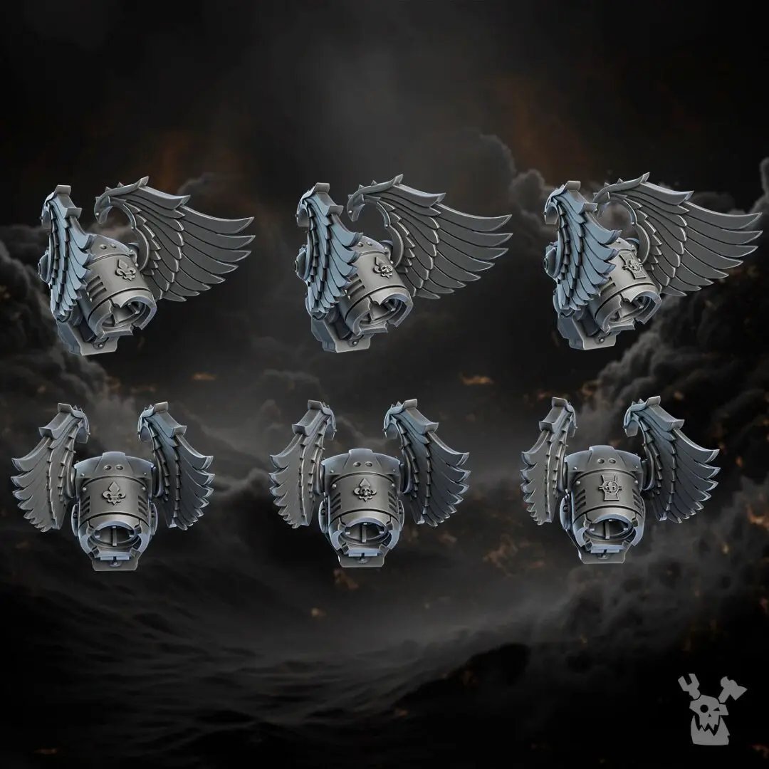 3d Printed Retribution Angels Build Kit by DakkaDakka Miniatures by Last Hope Miniatures
