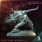 3D Printed Helljaw Hound by Archvillain Games by Last Hope Miniatures