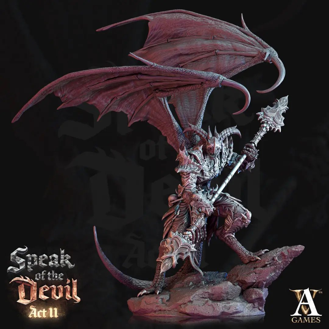 3D Printed Agonite Devil by Archvillain Games by Last Hope Miniatures