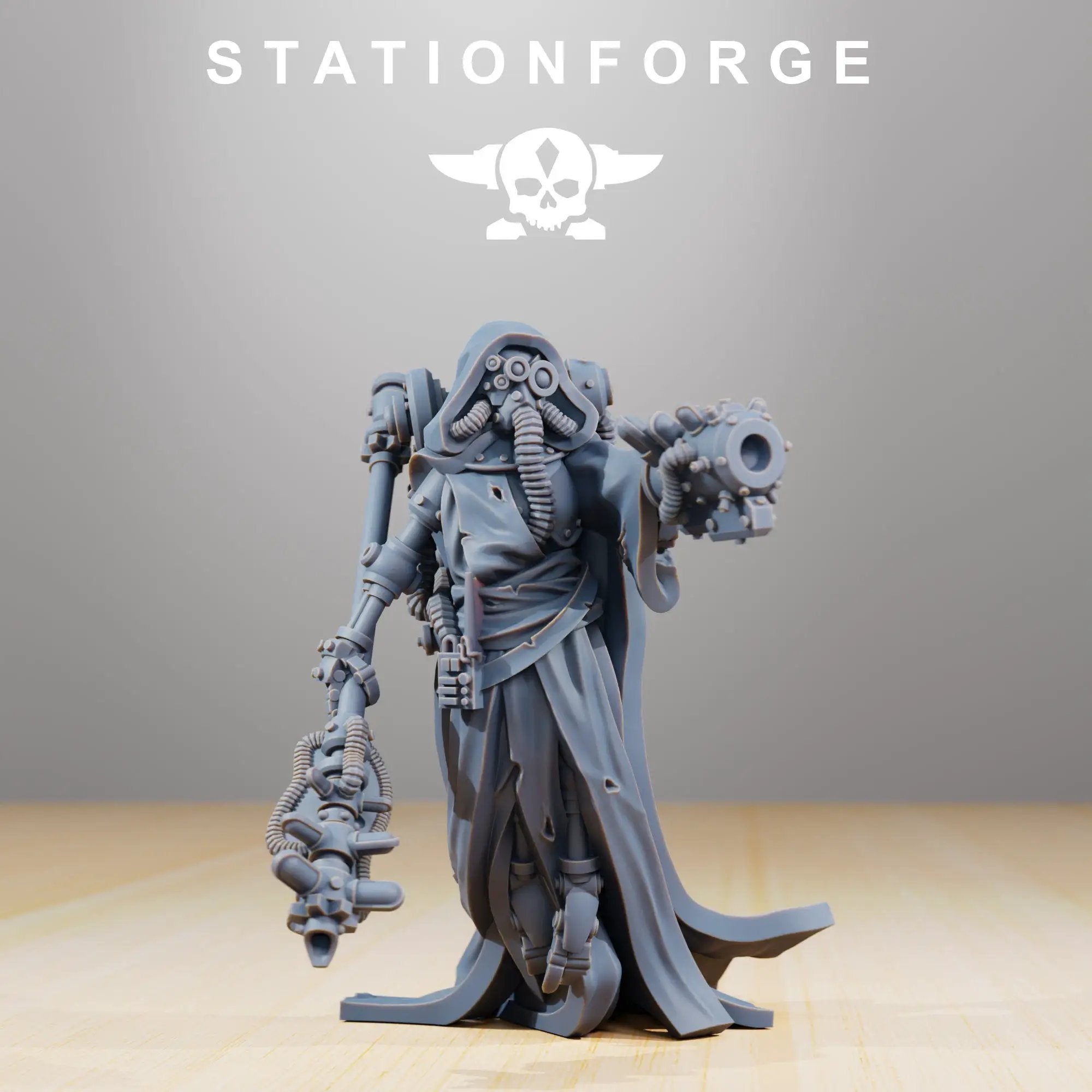 3D Printed Scavenger Electro Lights by StationForge Miniatures by Last Hope Miniatures