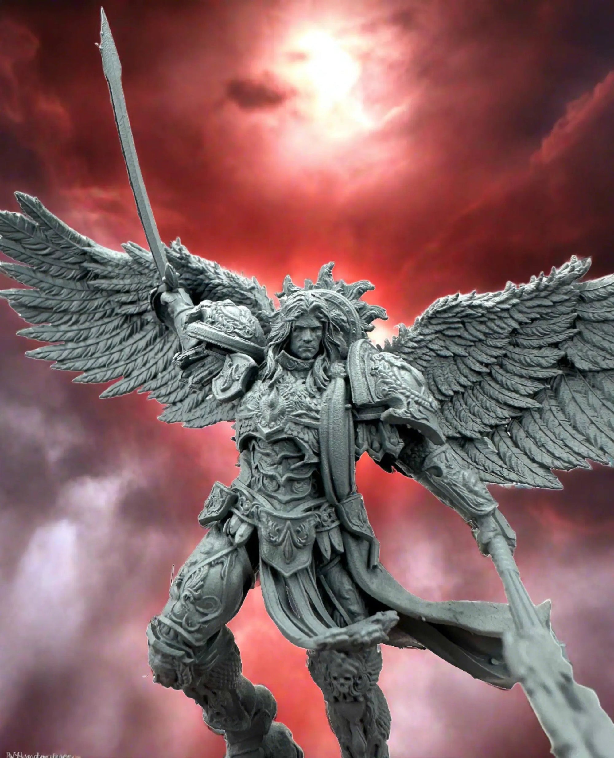 3D Printed Angel of Glory by 3DArtGuy Miniatures by Last Hope Miniatures