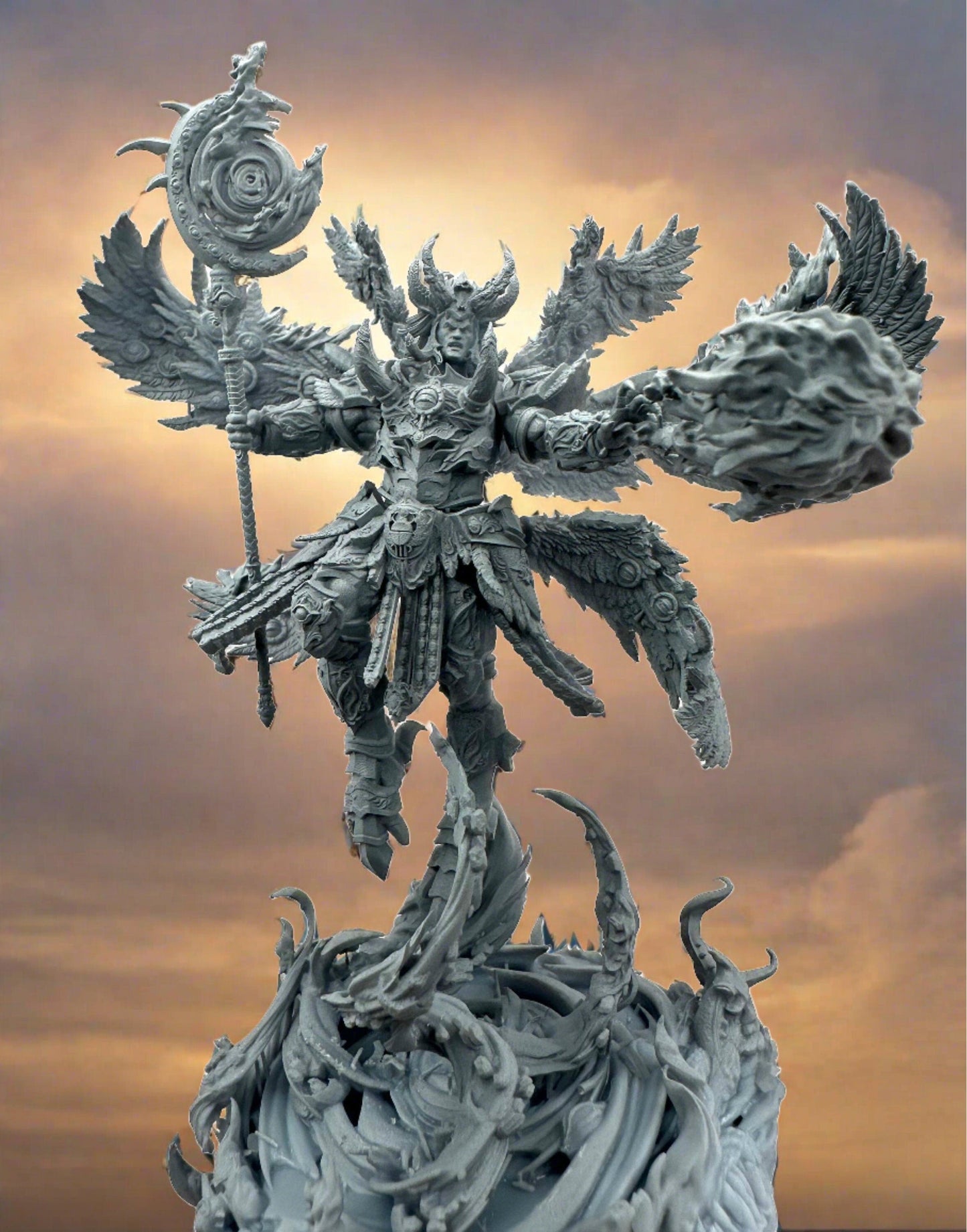 3D Printed Giant Wizard by 3DArtGuy Miniatures