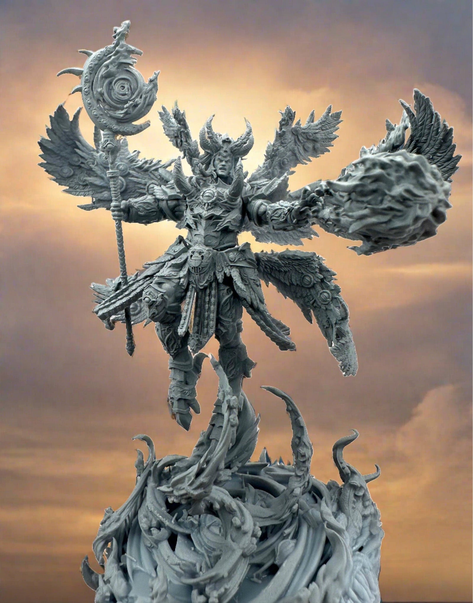 3D Printed Giant Wizard by 3DArtGuy Miniatures