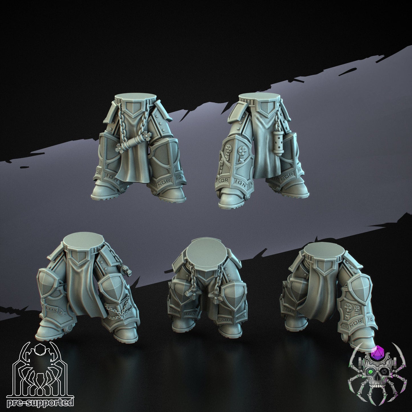 3D Printed Demon Hunters Legs x10 by Eightlegs Miniatures