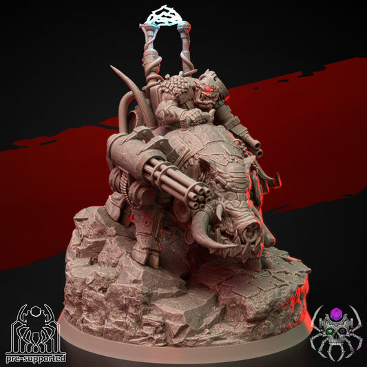3D Printed Ork Raider by EightLegsMiniatures
