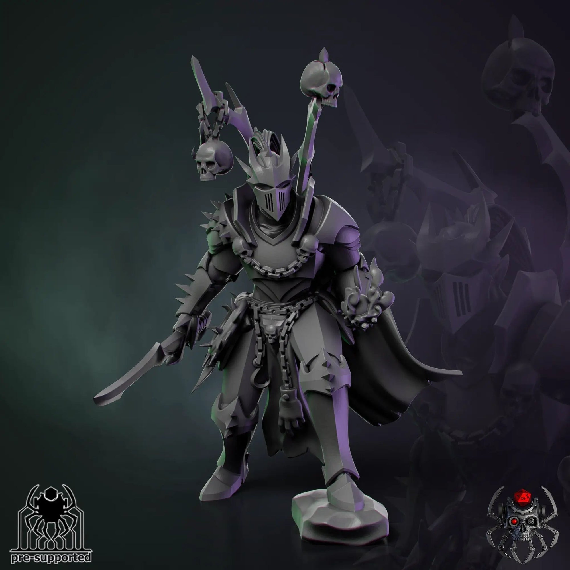 3D Printed Dark Elf Torturer by EightLegsMiniatures by Last Hope Miniatures