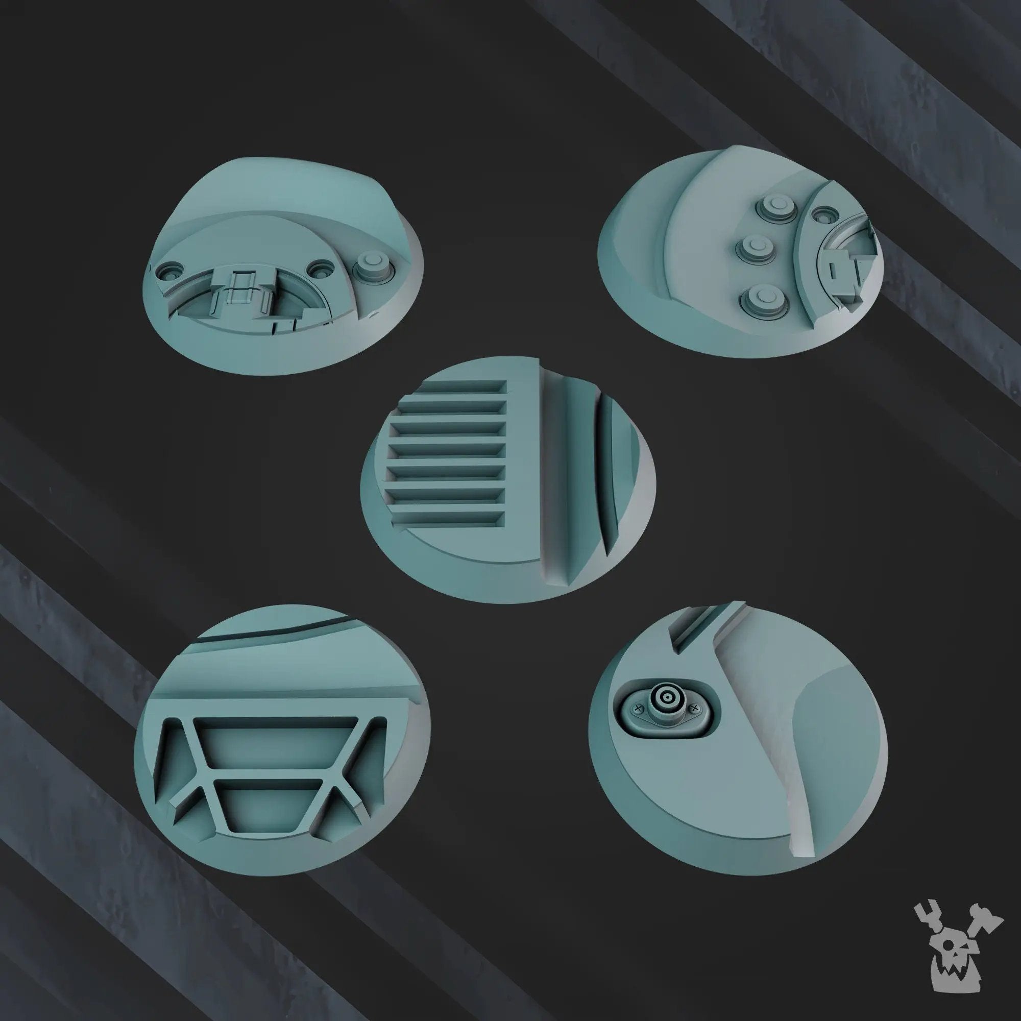 3d Printed Starforge bases - Base Set by DakkaDakka by Last Hope Miniatures