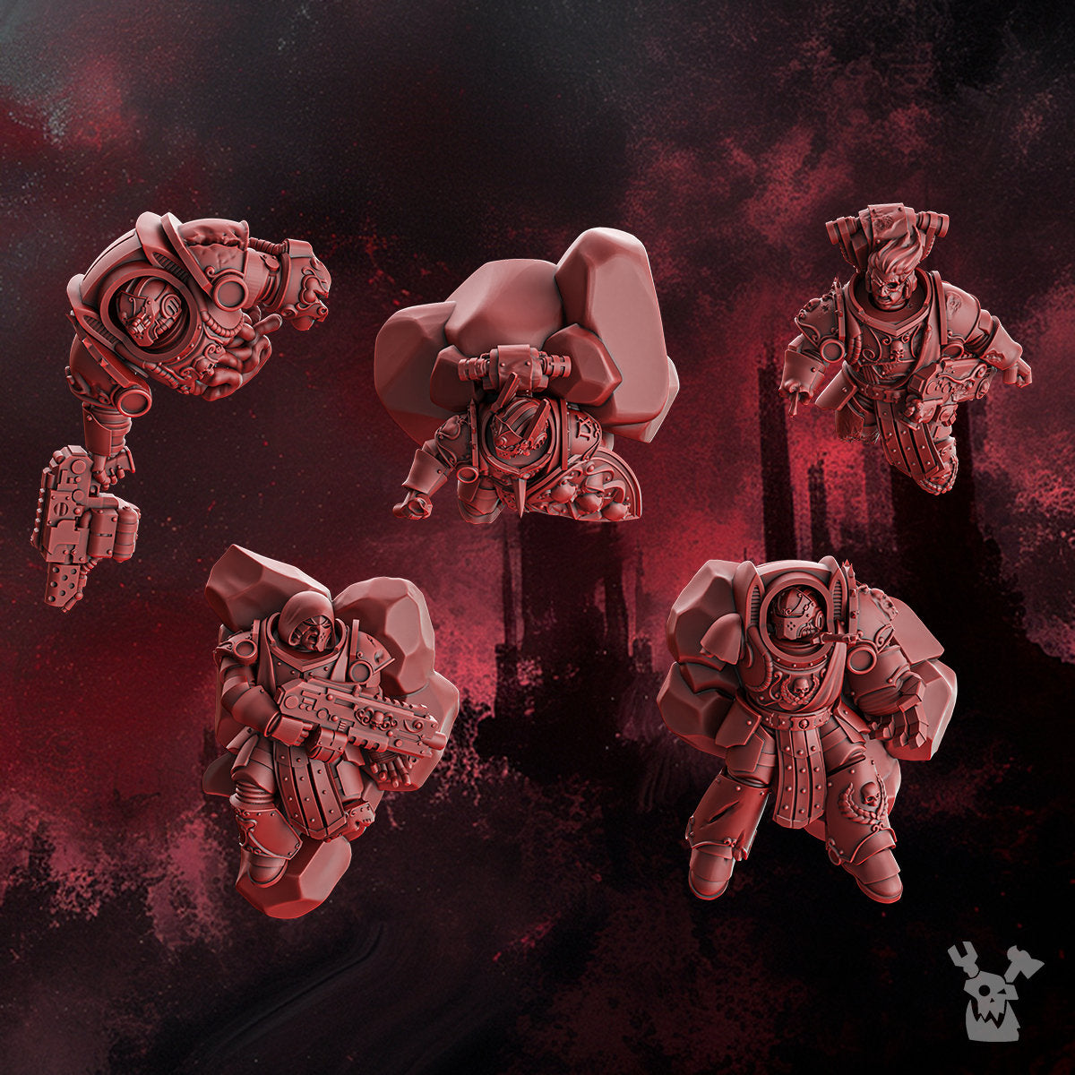 3d Printed Fallen Marines by DakkaDakka miniatures by Last Hope Miniatures