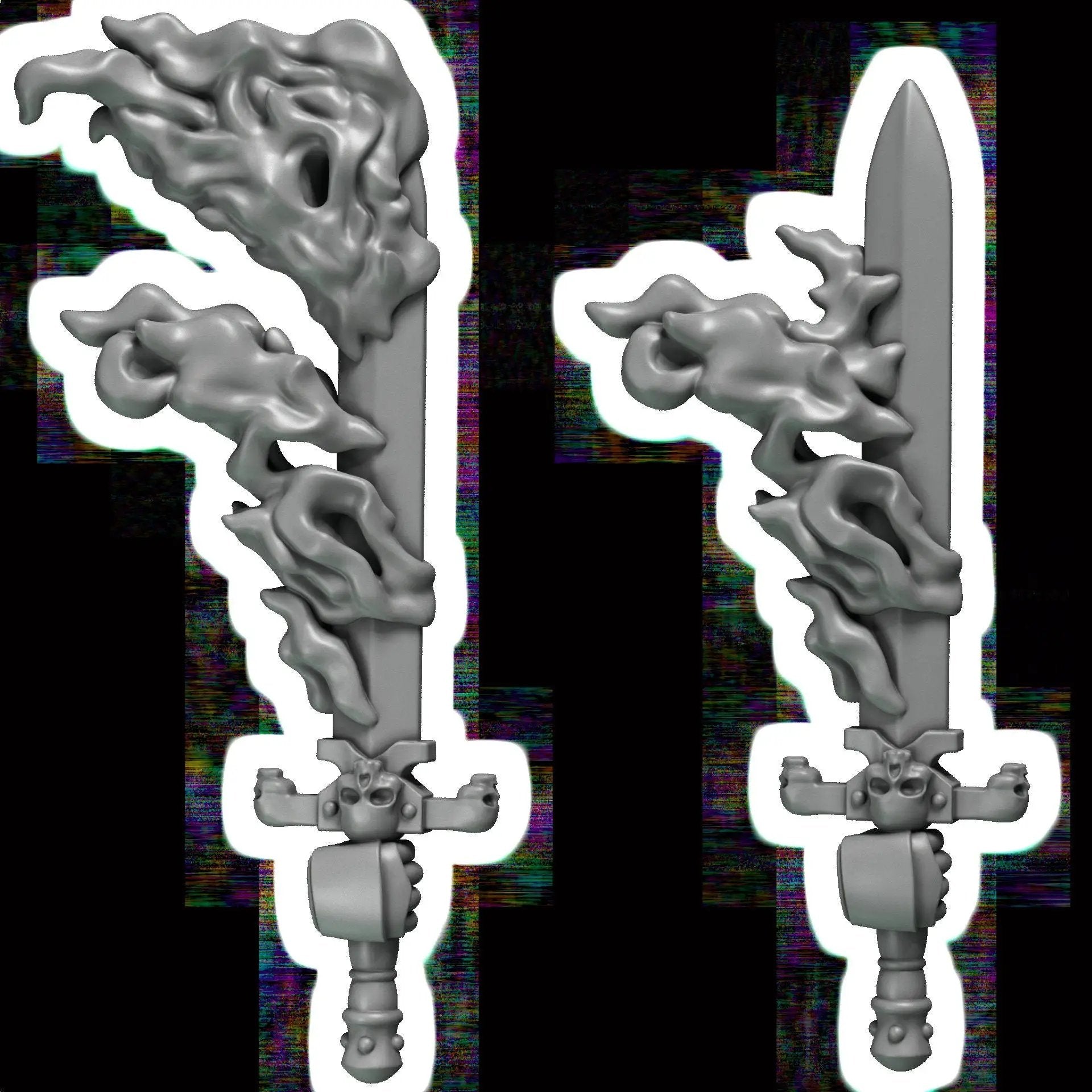 3d Printed Cursed Company Swords x10 by Greytide Studio by Last Hope Miniatures