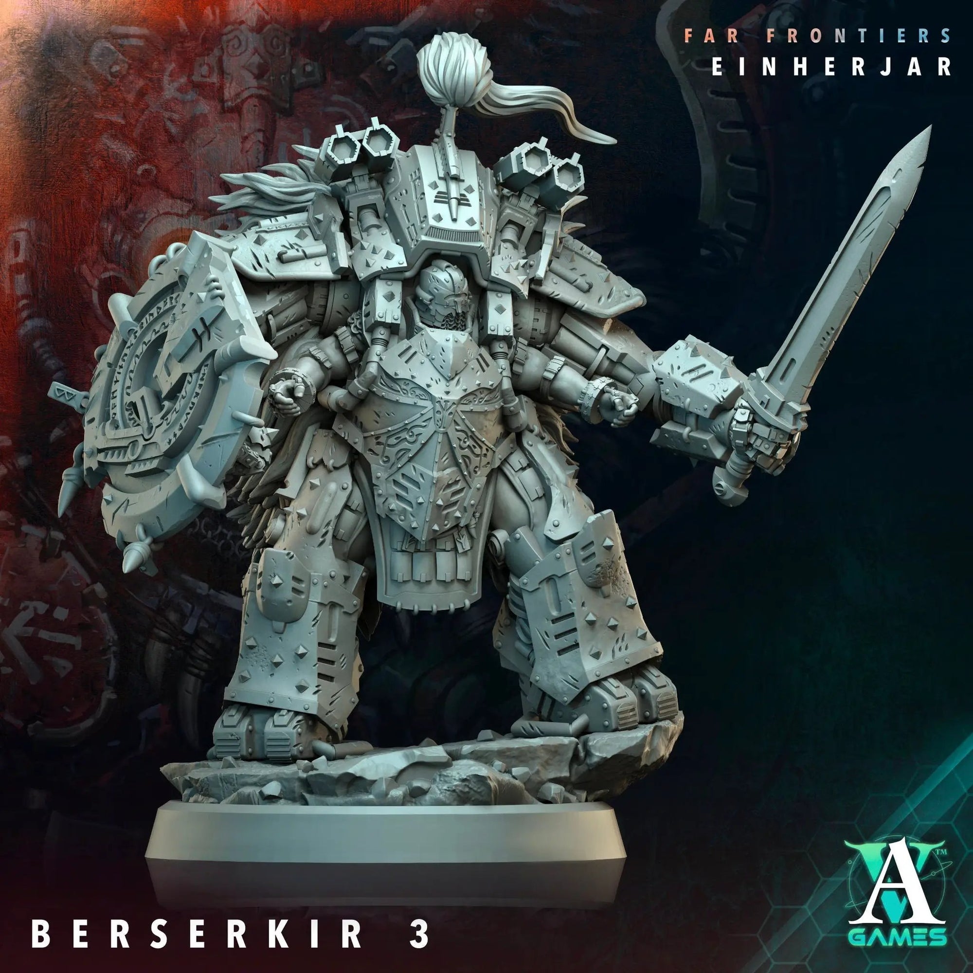 3D Printed Berserkir by Archvillain Games by Last Hope Miniatures