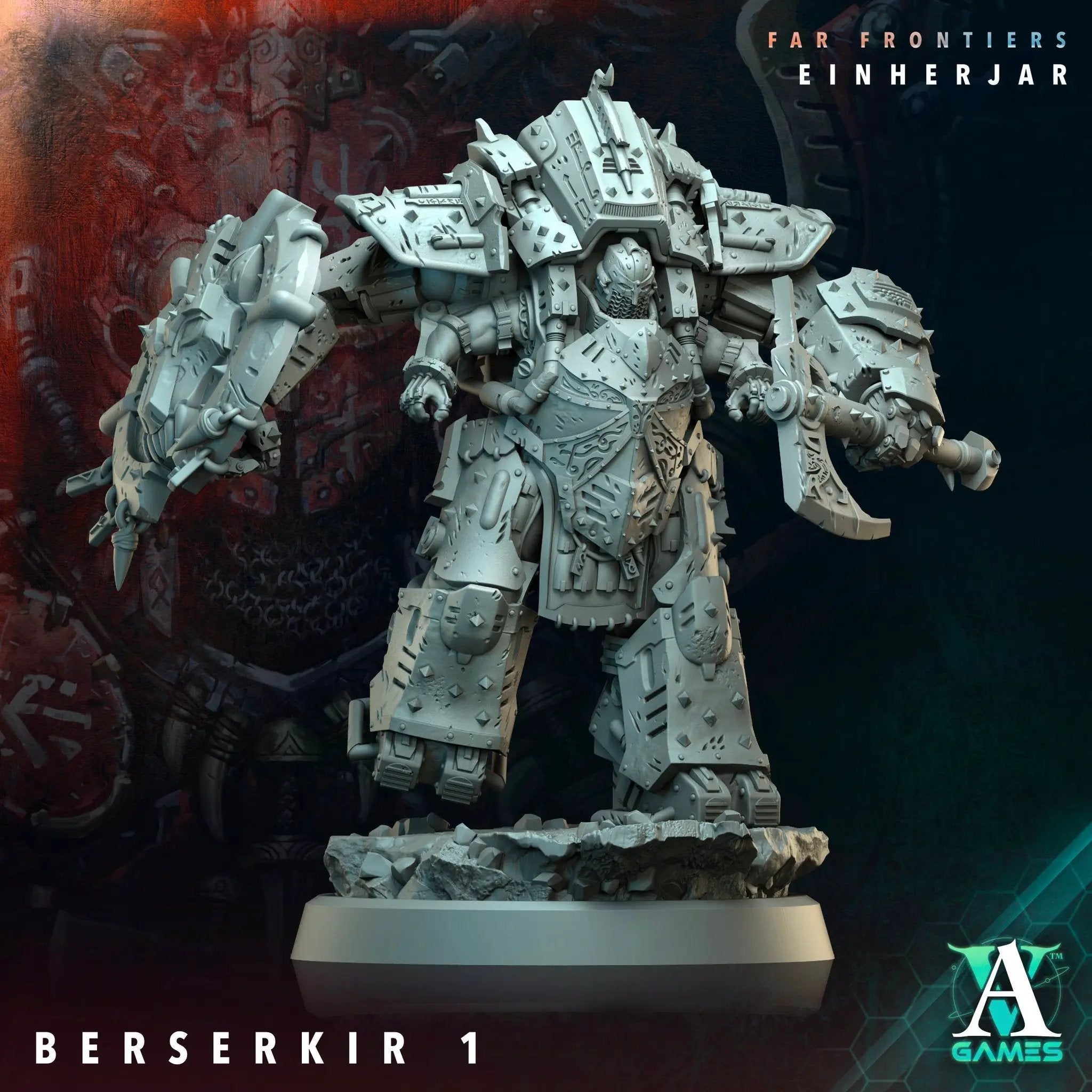 3D Printed Berserkir by Archvillain Games by Last Hope Miniatures