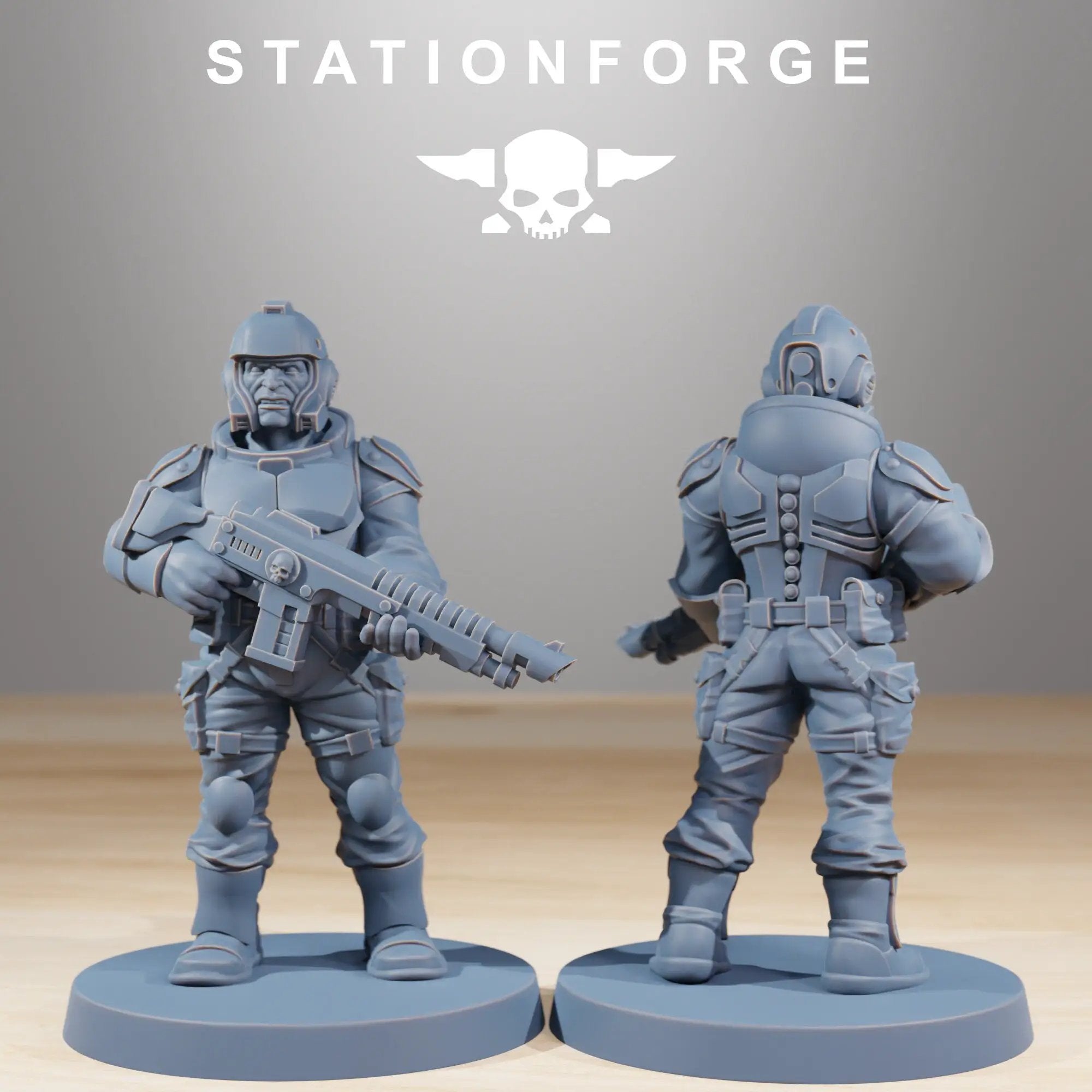3D Printed NationalGuard Warmech by StationForge Miniatures by Last Hope Miniatures