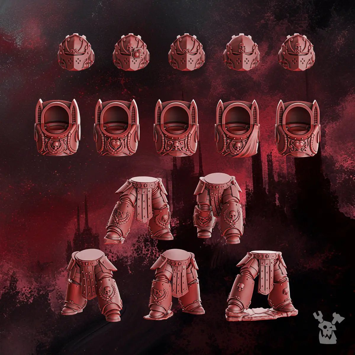 3d Printed Crimson Wings Destroyer Squad by DakkaDakka Miniatures by Last Hope Miniatures