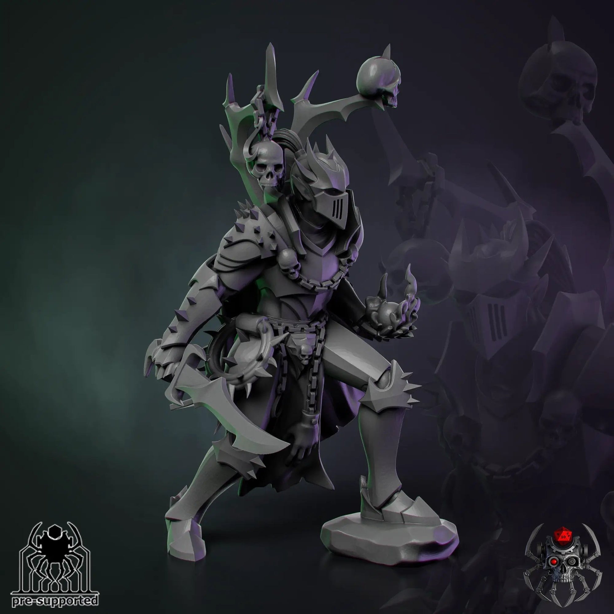 3D Printed Dark Elf Torturer by EightLegsMiniatures by Last Hope Miniatures