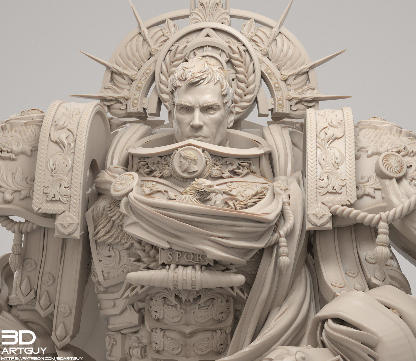 3D Printed Space Caesar by 3DArtGuy Miniatures