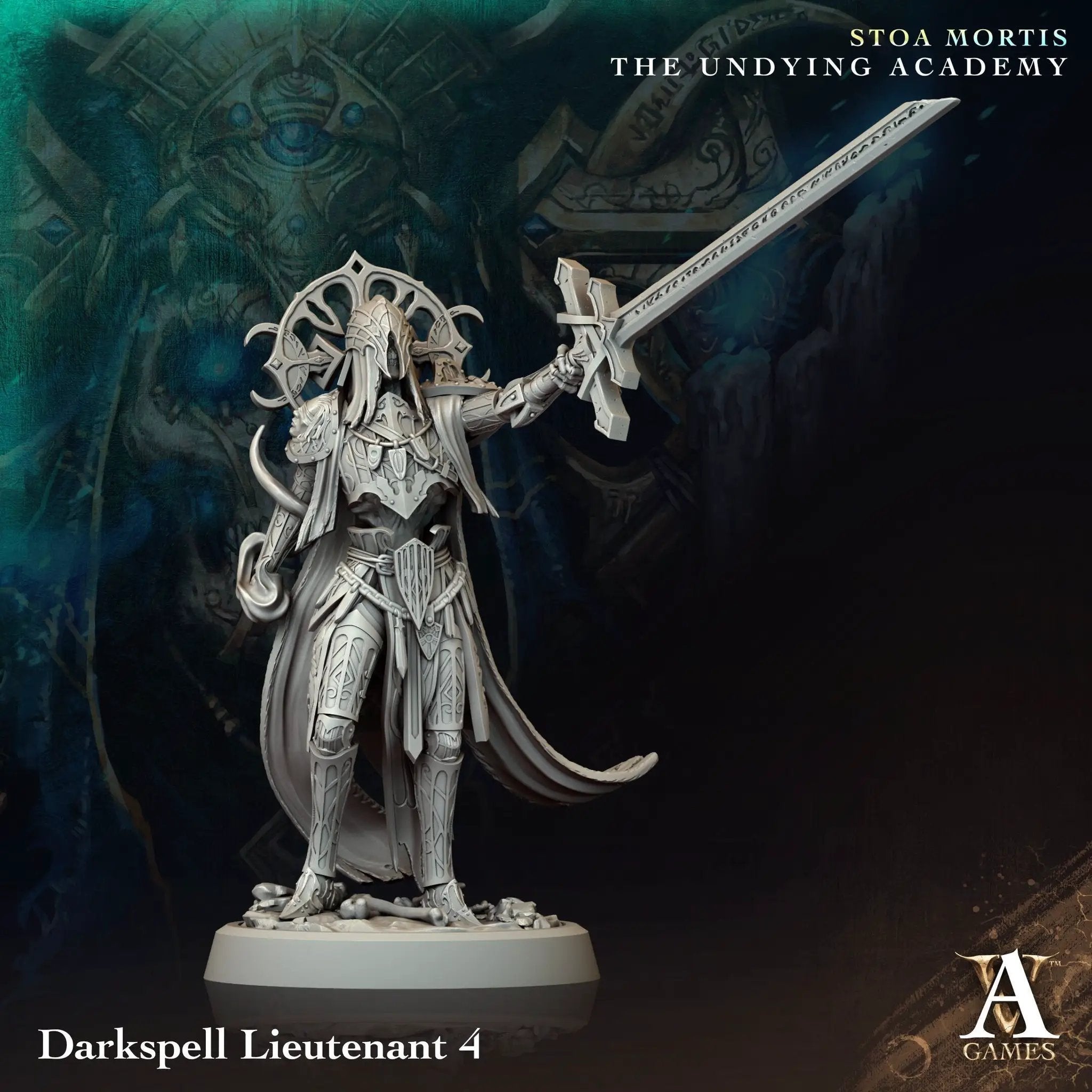 3D Printed Darkspell Lieutenant by Archvillain Games by Last Hope Miniatures