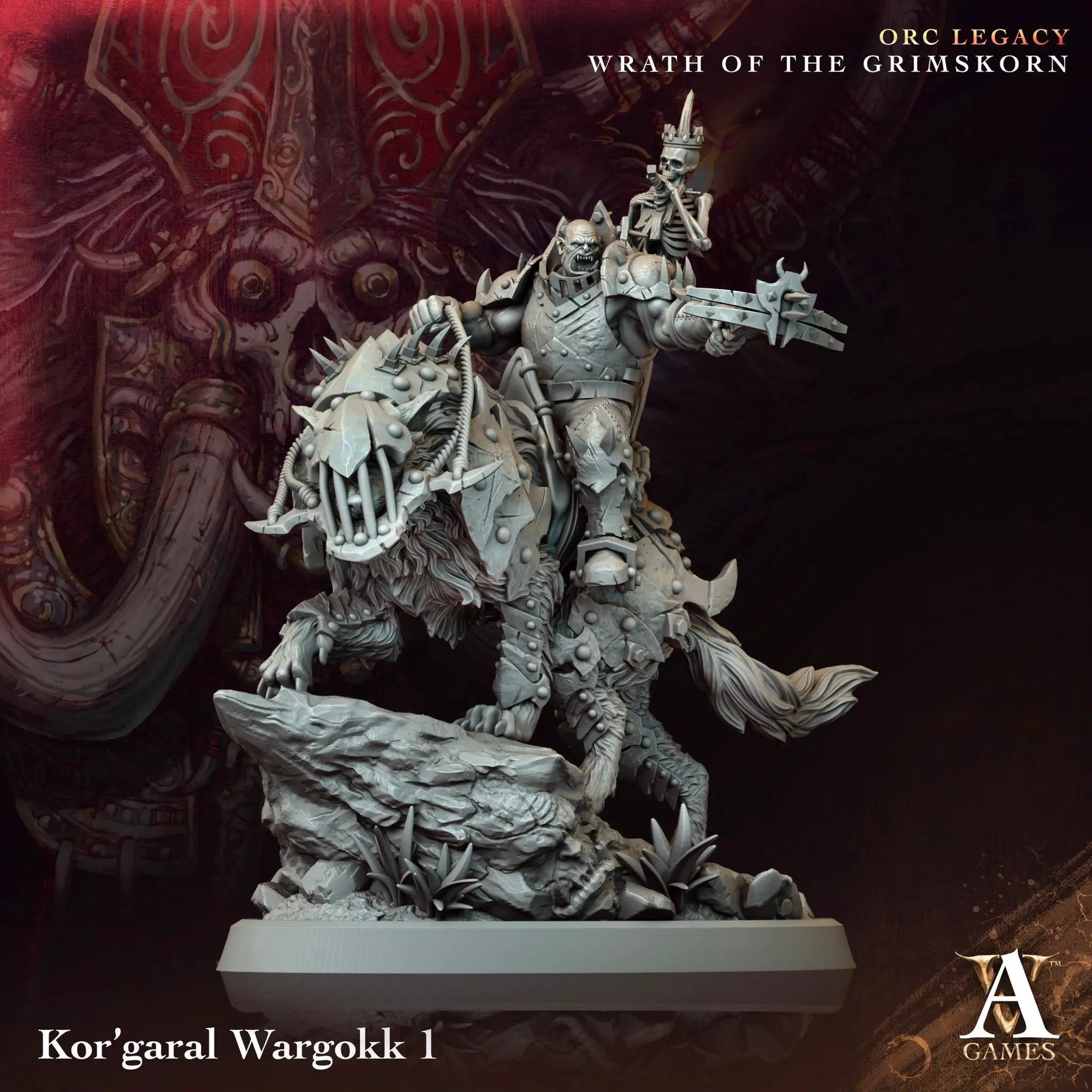 3D Printed Kor'Garal Wargokk by Archvillain Games by Last Hope Miniatures
