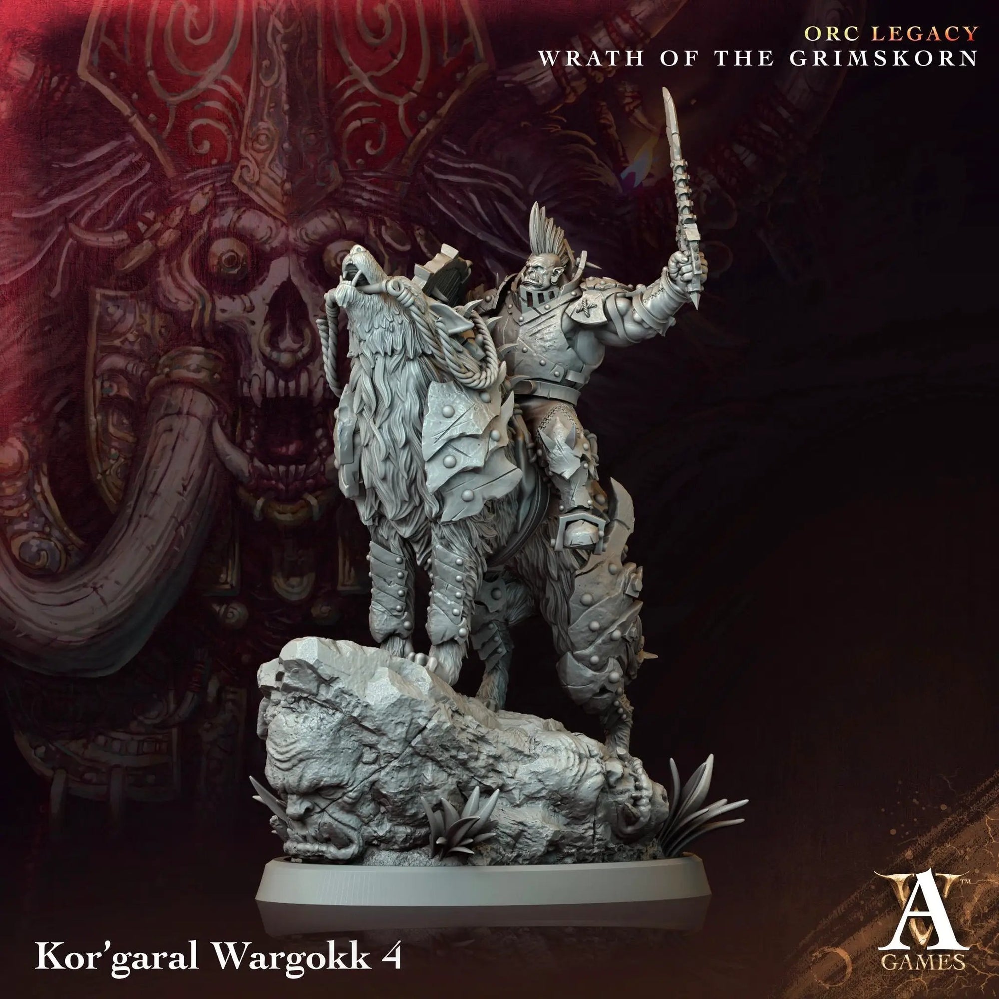 3D Printed Kor'Garal Wargokk by Archvillain Games by Last Hope Miniatures