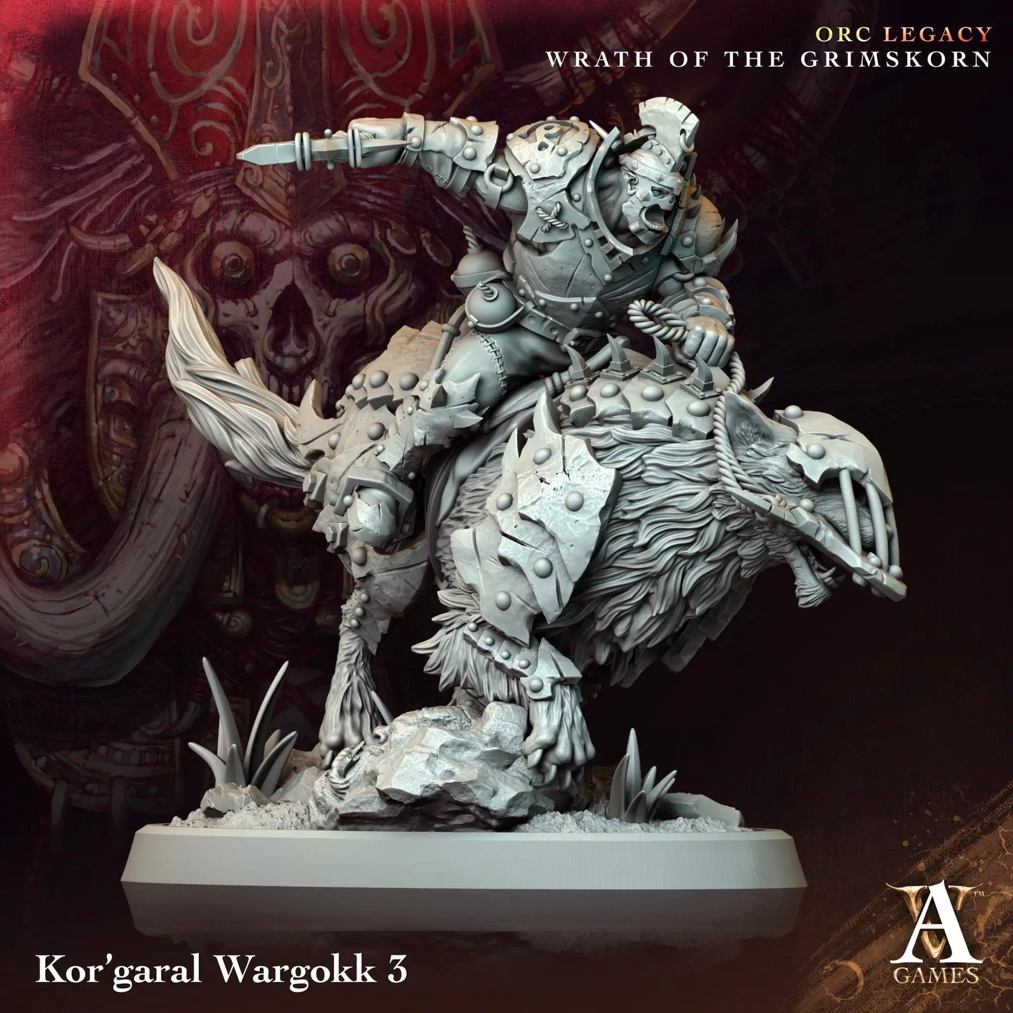 3D Printed Kor'Garal Wargokk by Archvillain Games by Last Hope Miniatures