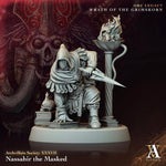 3D Printed Nassahir the Masked by Archvillain Games by Last Hope Miniatures