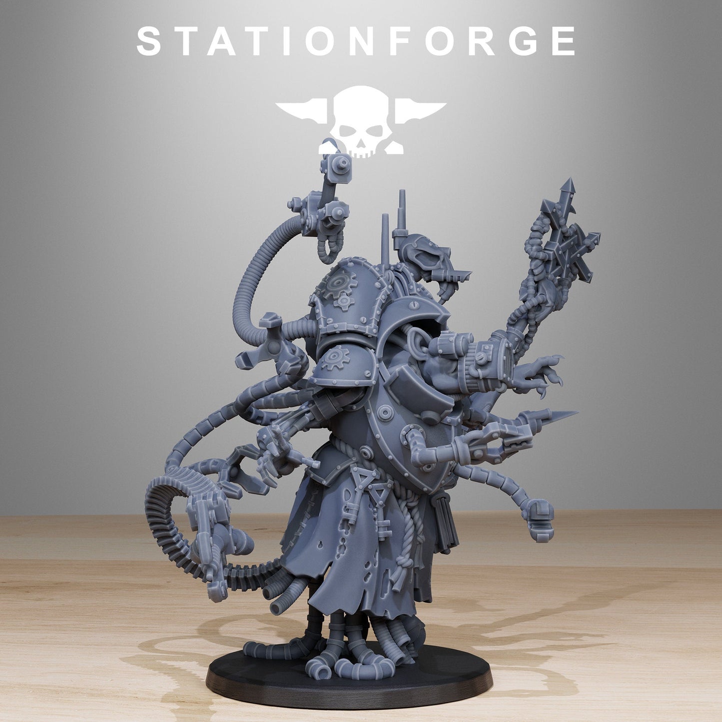 3D Printed Raticus Priest by StationForge Miniatures