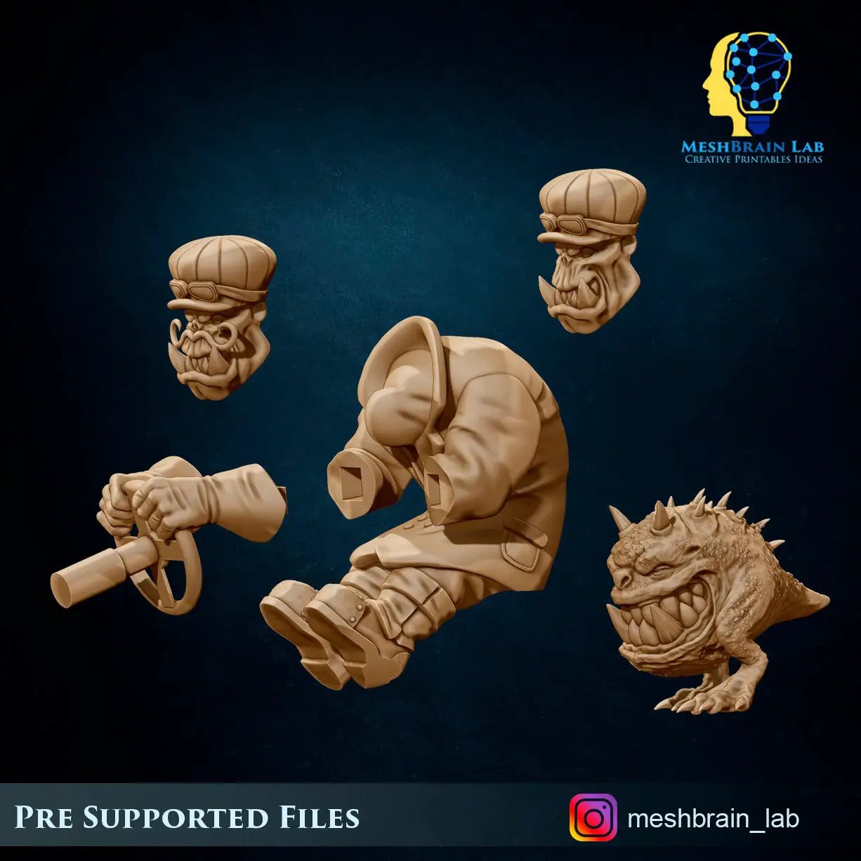3d Printed Evil Machine RaceOrk Car by Meshbrain Labs by Last Hope Miniatures