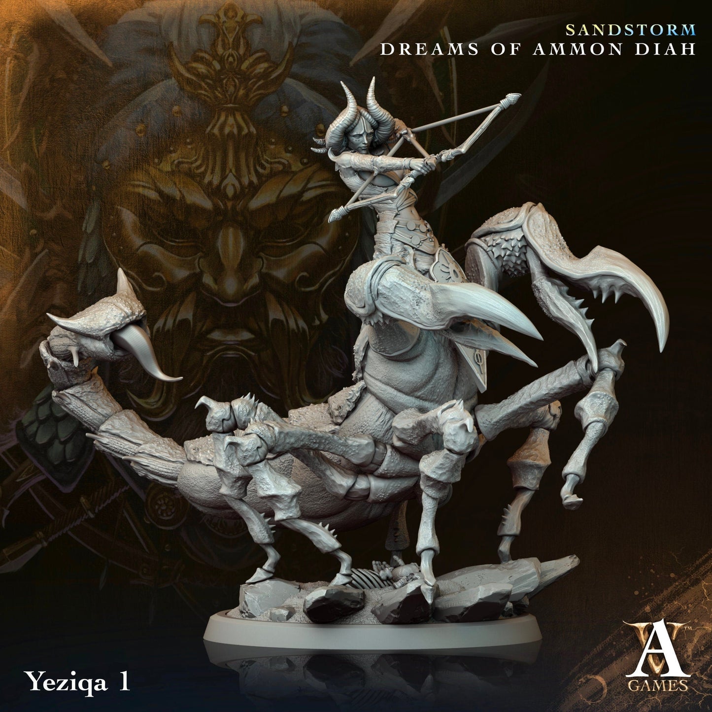 3D Printed Yeziqa by Archvillain Games