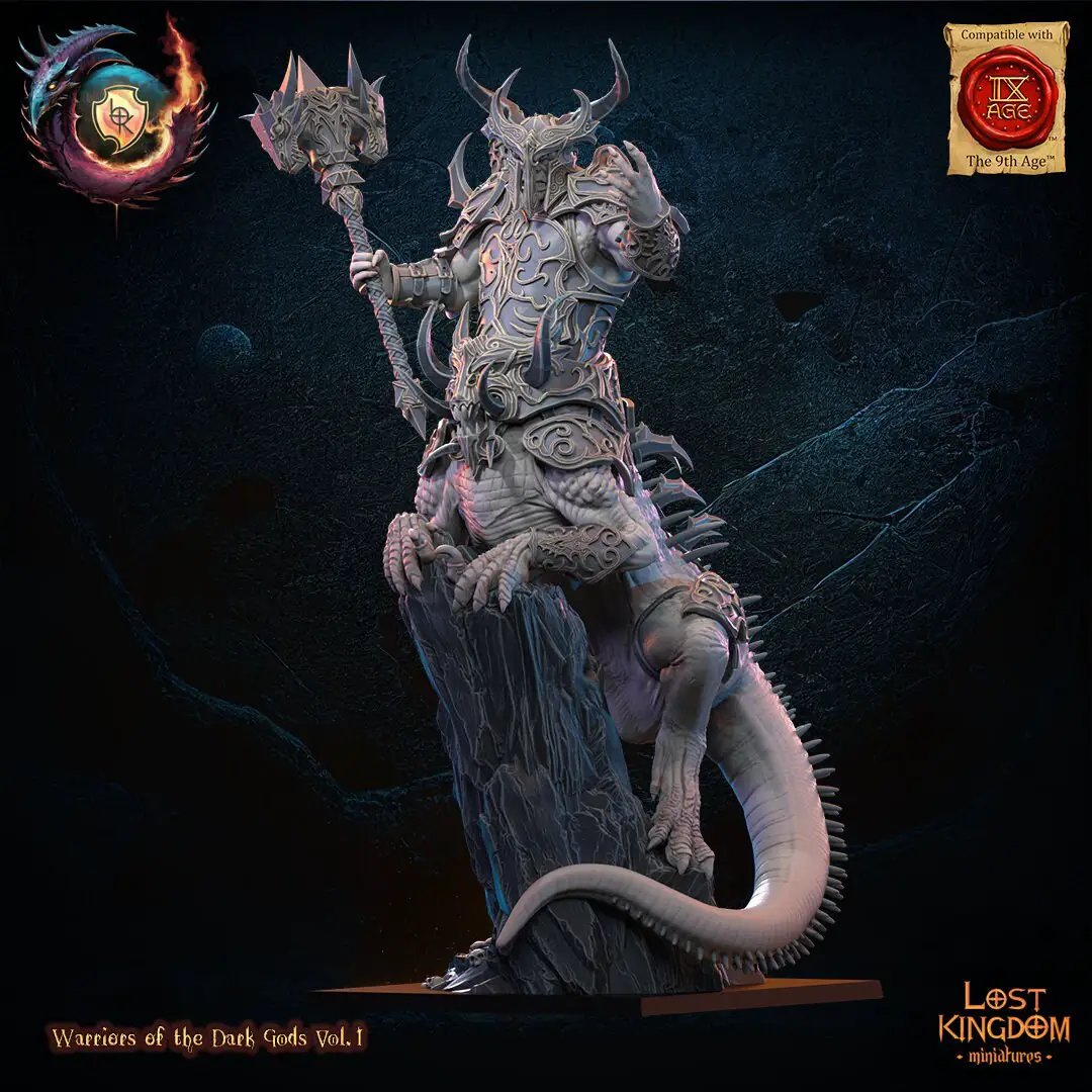 3D Printed Ancient Feldrak by Lost Kingdom Miniatures by Last Hope Miniatures