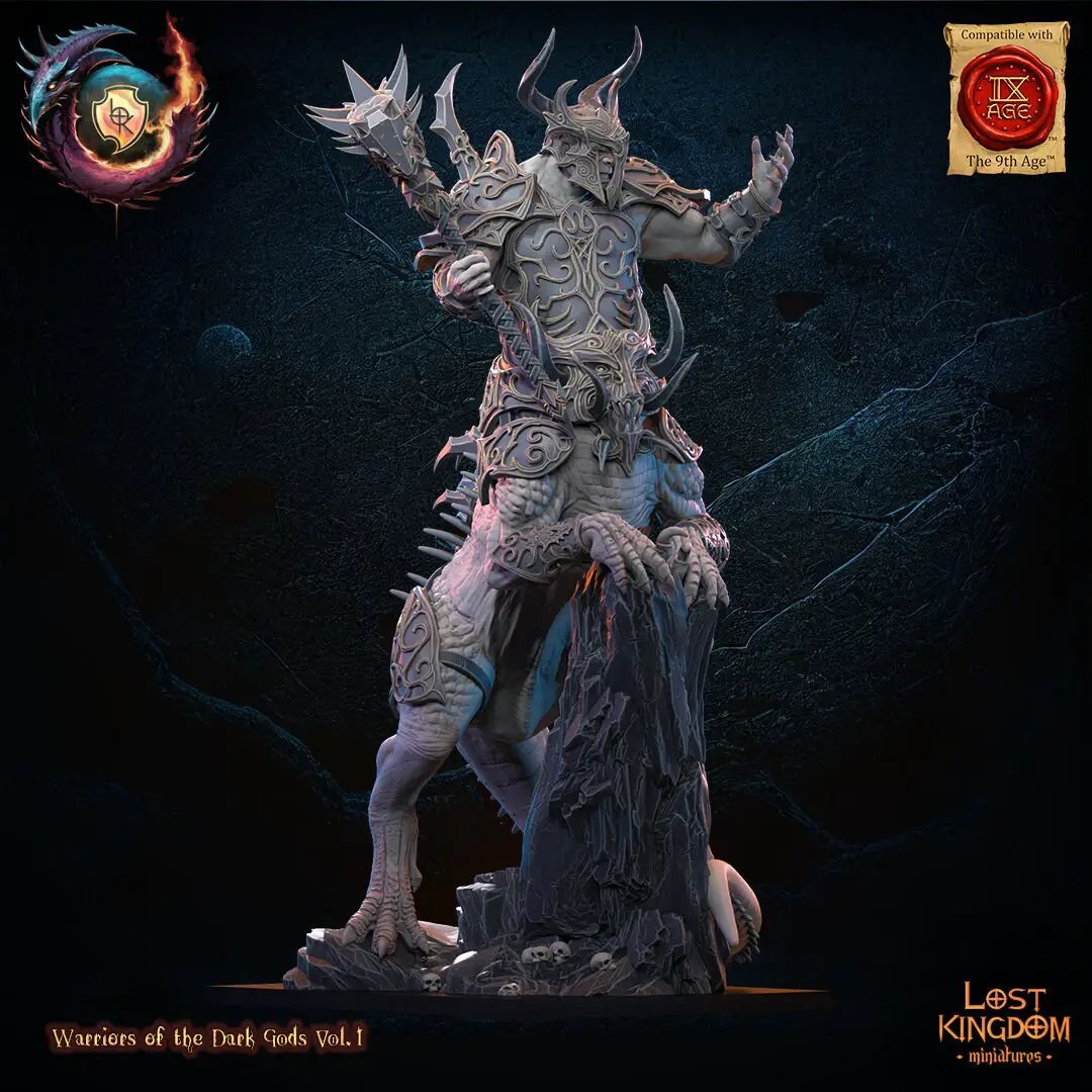 3D Printed Ancient Feldrak by Lost Kingdom Miniatures by Last Hope Miniatures