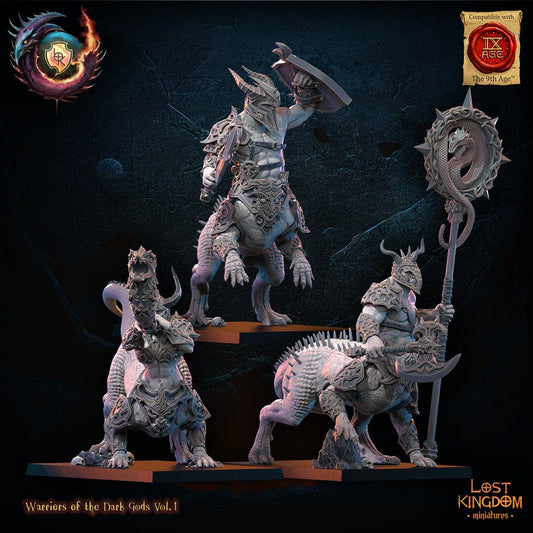 3D Printed Feldrak Command Group by Lost Kingdom Miniatures