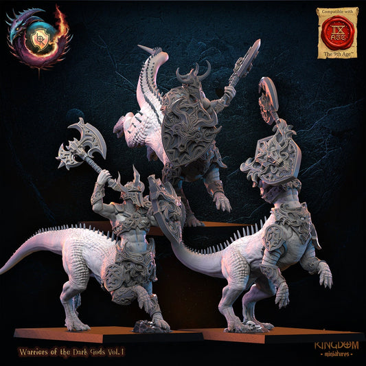 3D Printed Feldrak Regiment 3x by Lost Kingdom Miniatures