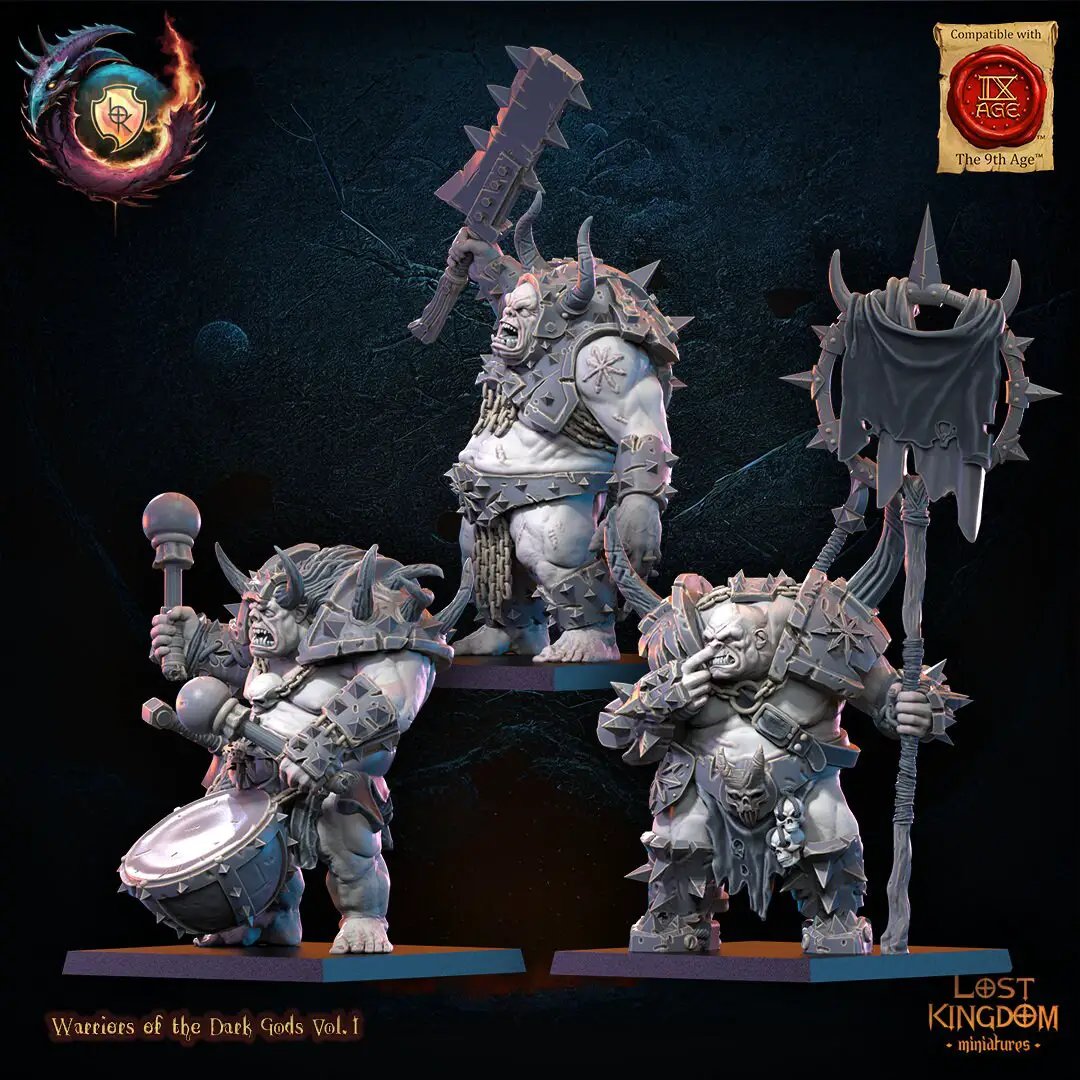 3D Printed Forsworn Command Group by Lost Kingdom Miniatures by Last Hope Miniatures