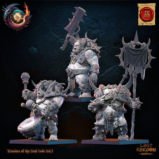 3D Printed Forsworn Command Group by Lost Kingdom Miniatures