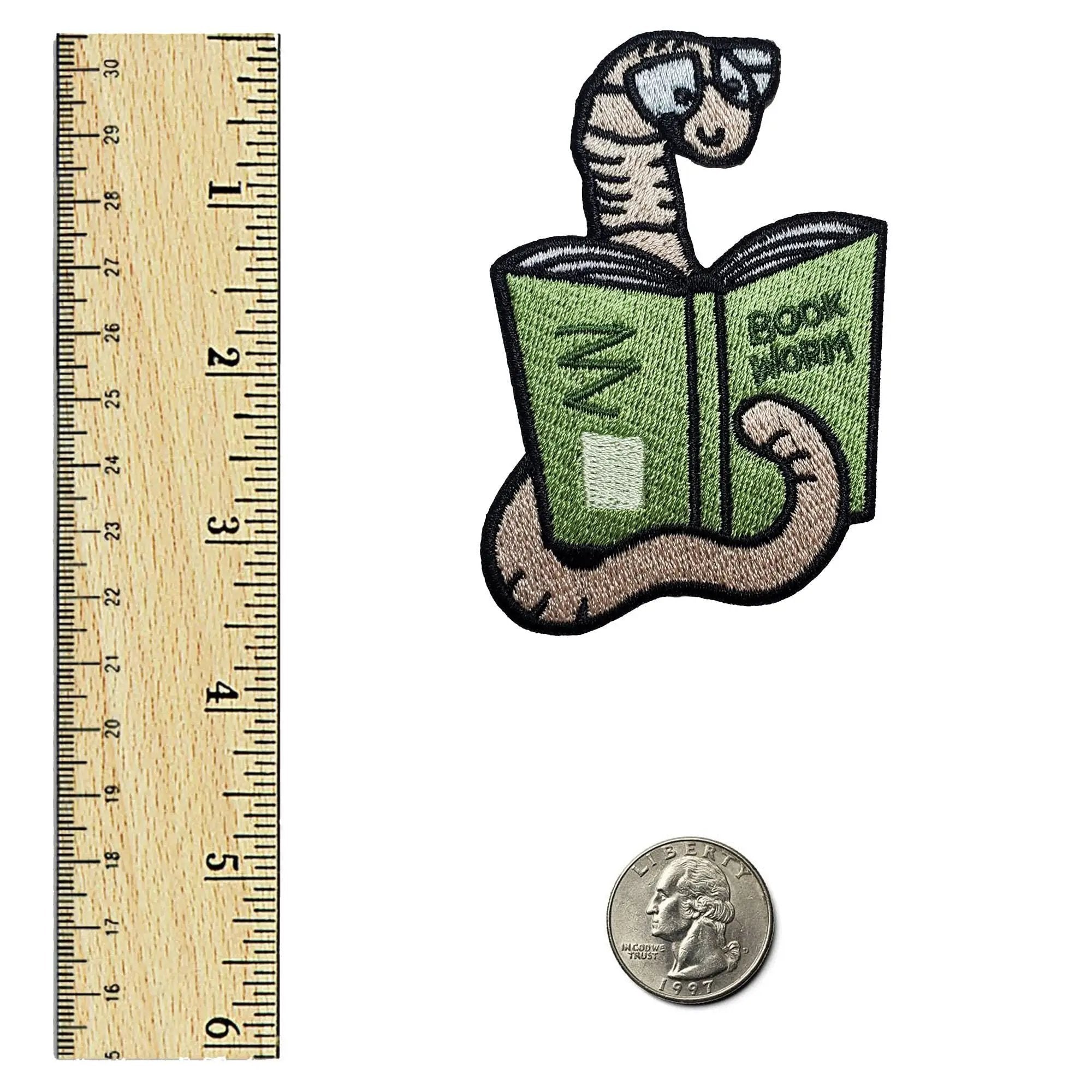 Book Worm Patch by Kolorspun